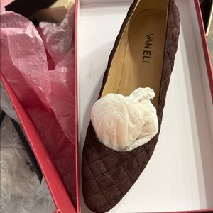 Van Eli Brown Quilted Heels
